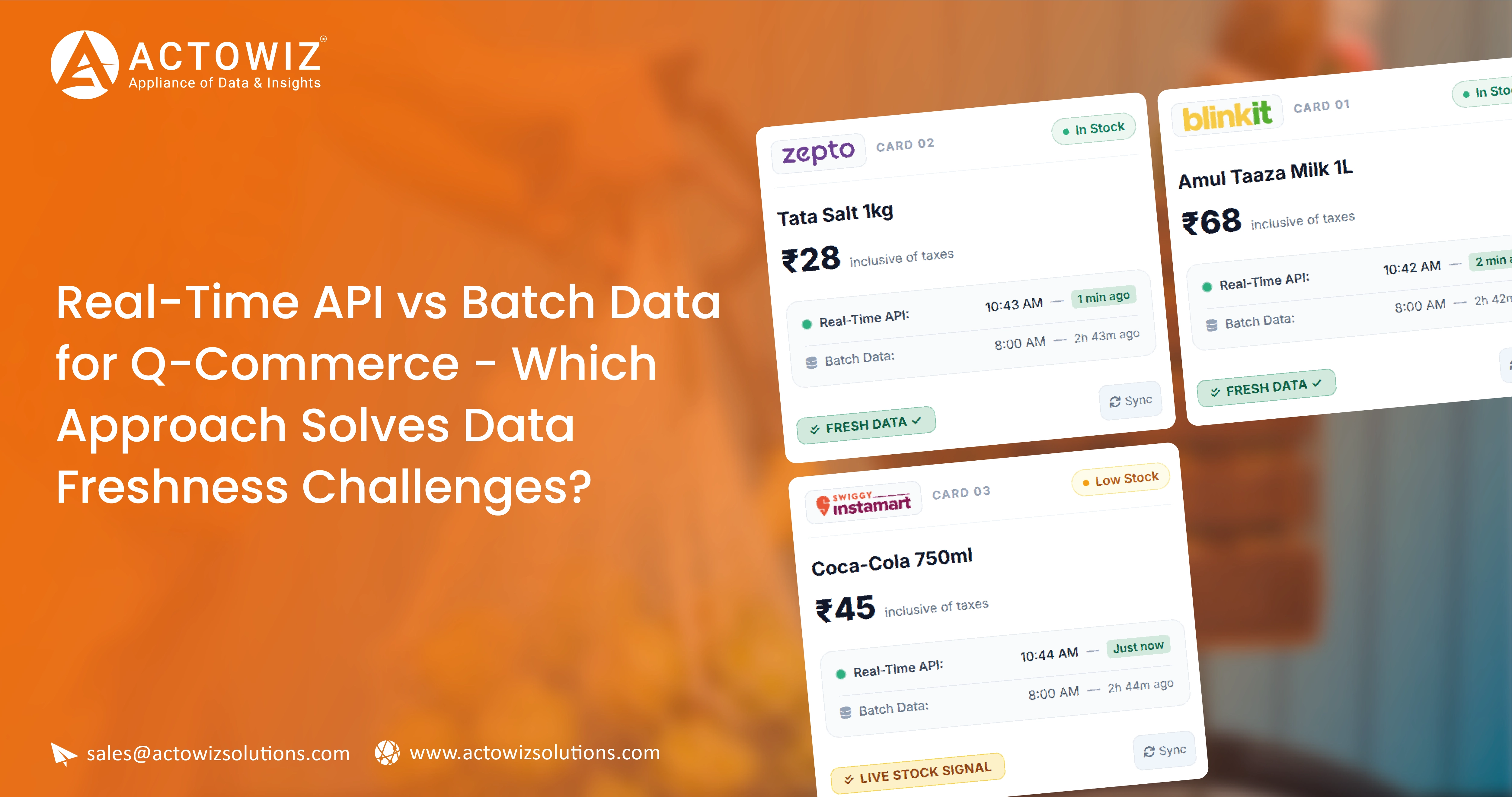 Real-Time API vs Batch Data for Q-Commerce - Which Approach Solves Data Freshness Challenges?